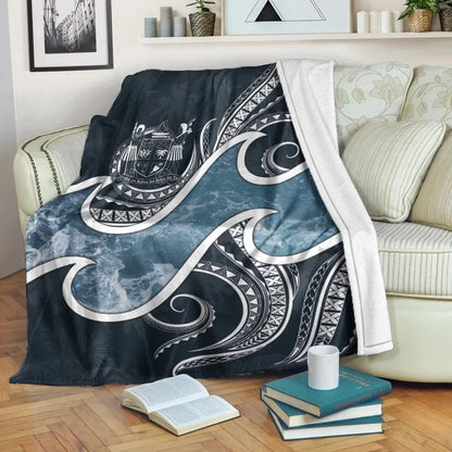 Fiji Polynesian Premium Blanket - Ocean Style-Myprintsy