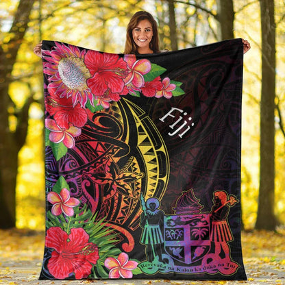 Fiji Premium Blanket - Tropical Hippie Style-Myprintsy