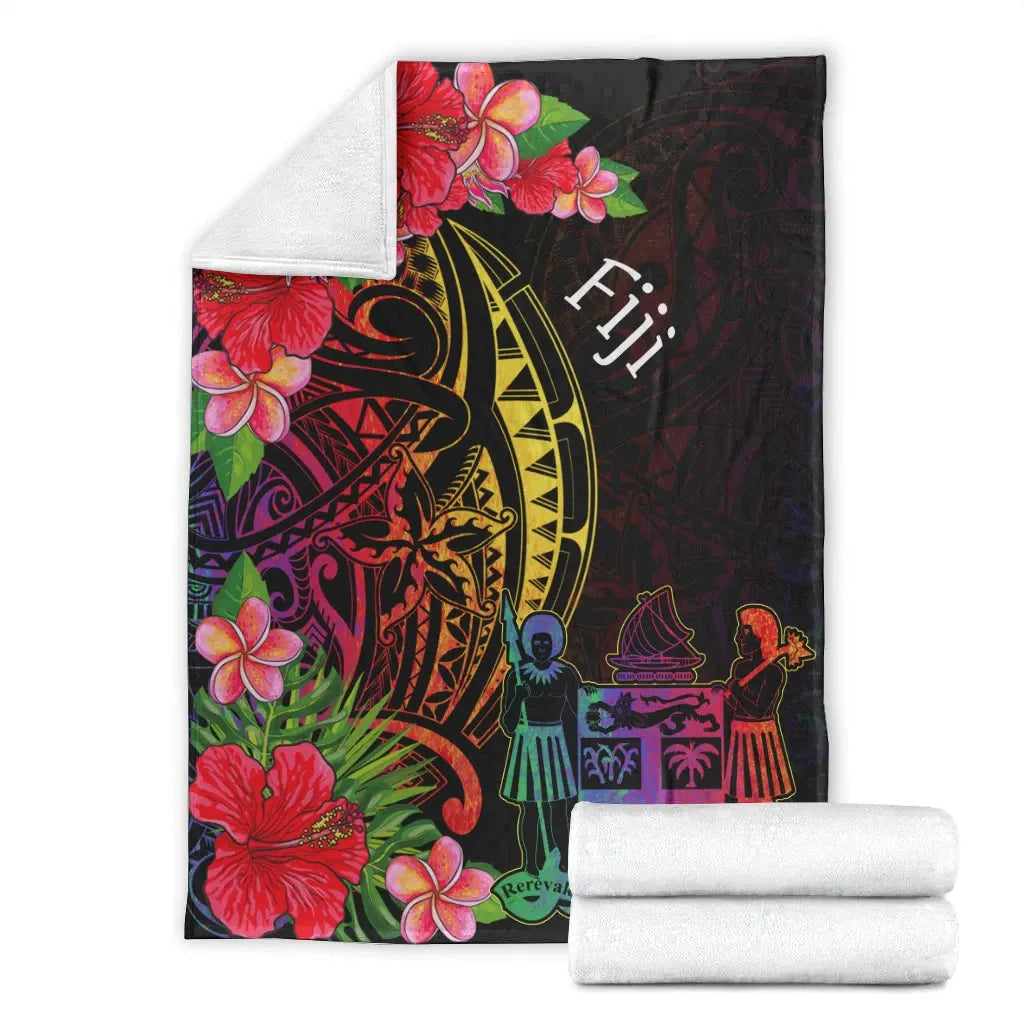 Fiji Premium Blanket - Tropical Hippie Style-Myprintsy