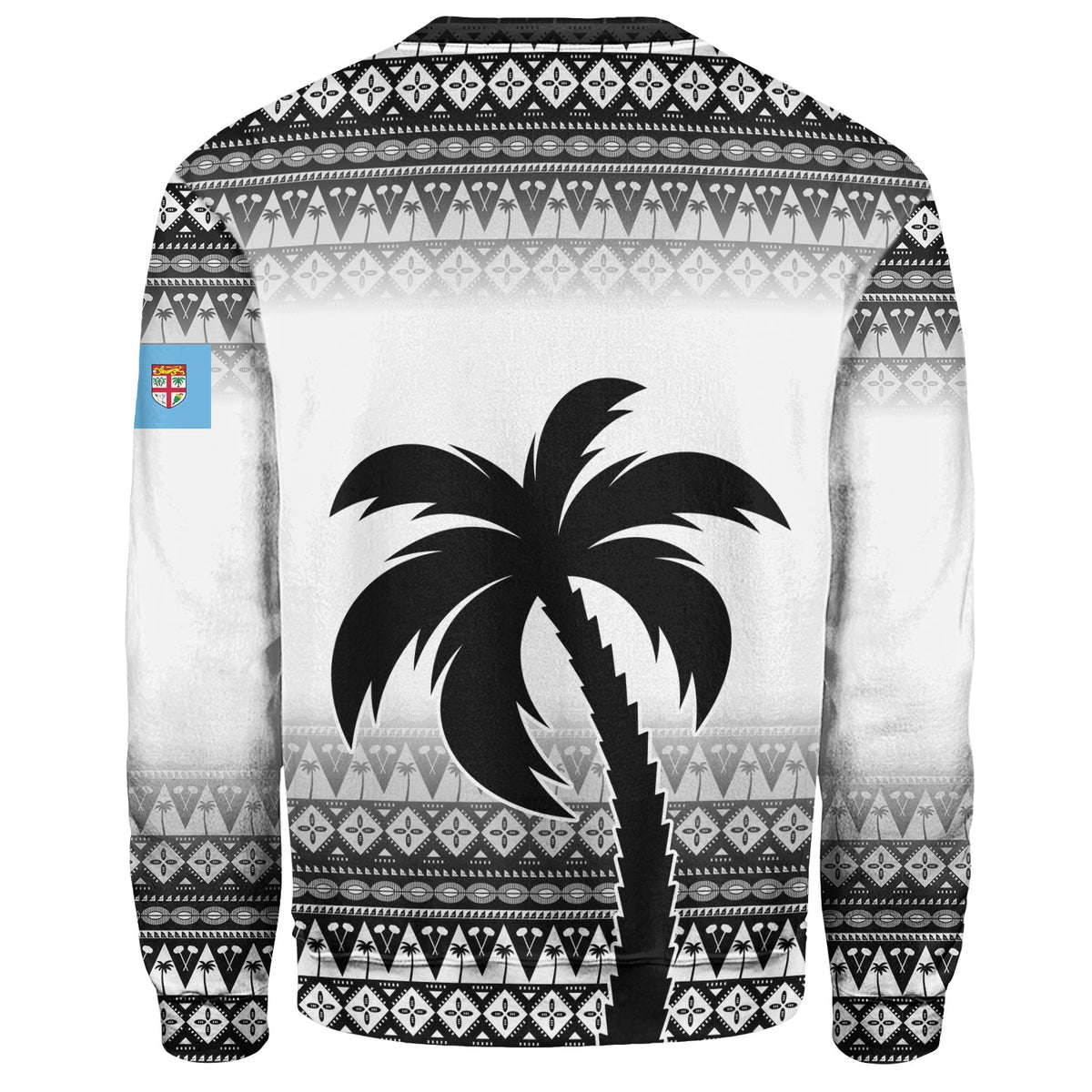 Fiji Sweatshirt Vintage Flying Fijians Rugby Tribal Pattern 2023-Myprintsy