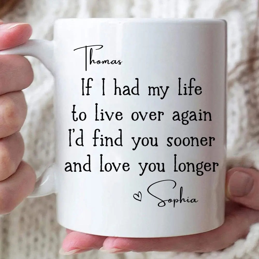 Find you Sooner And Love You Longer - Personalized Coffee Mug-Myprintsy