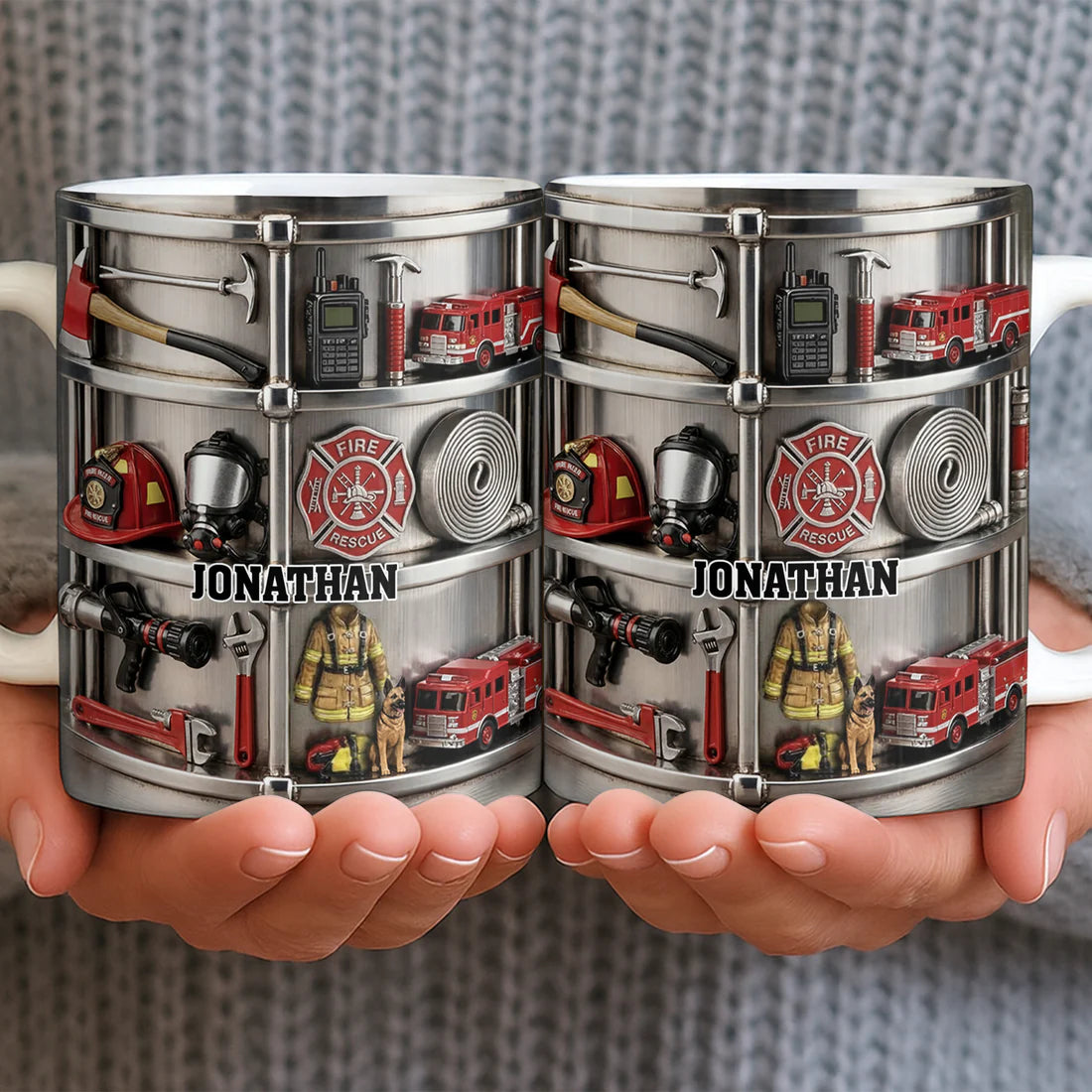 Fire Rescue Themed - Personalized Coffee Mug - Gift For Firefighters-Myprintsy
