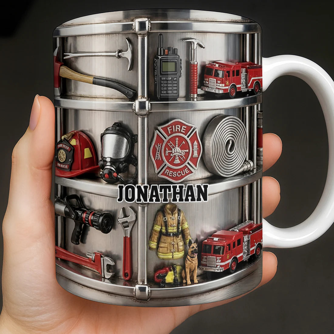 Fire Rescue Themed - Personalized Coffee Mug - Gift For Firefighters-Myprintsy