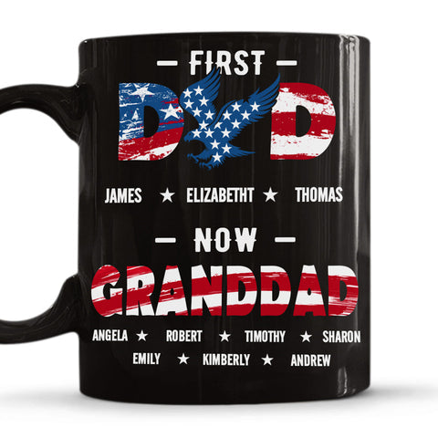 First Dad Now Granddad - Personalized Coffee Mug-Myprintsy
