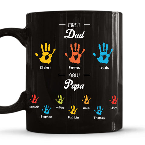 First Dad Now Papa - Personalized Coffee Mug-Myprintsy