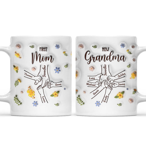 First Mom Now Grandma - Personalized 3D Mug-Myprintsy