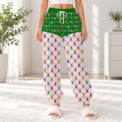 Fishnet Tights Christmas - Personalized Sweatpants-Myprintsy