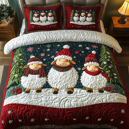 Fleece the Season -Piece Quilted Bedding Set VH VTQ-Myprintsy