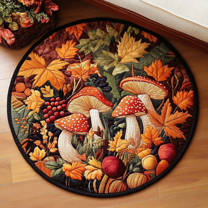 Forest Forage Quilted Round Mat VTQ-Myprintsy