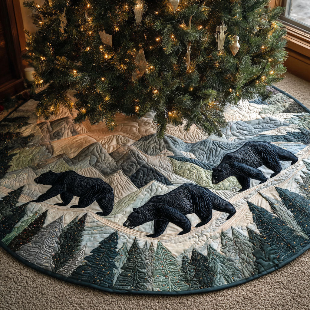 Forest March Christmas Quilted Tree Skirt-Myprintsy