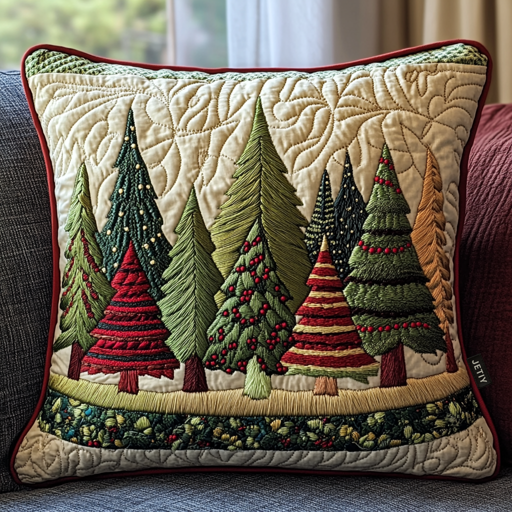 Forest Of Joy Quilted Pillow Case VTQ-Myprintsy