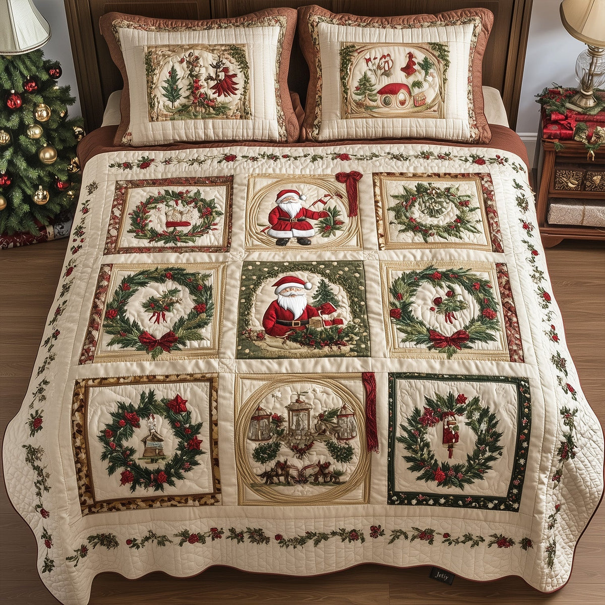 Forest Whimsy -Piece Quilted Bedding Set VTQ-Myprintsy