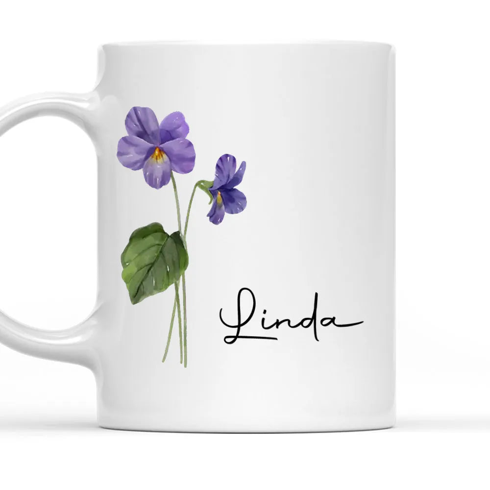 Friends Are Flowers That Never Fade Custom Mug - Personalized Coffee Mug - Gift For Couple-Myprintsy