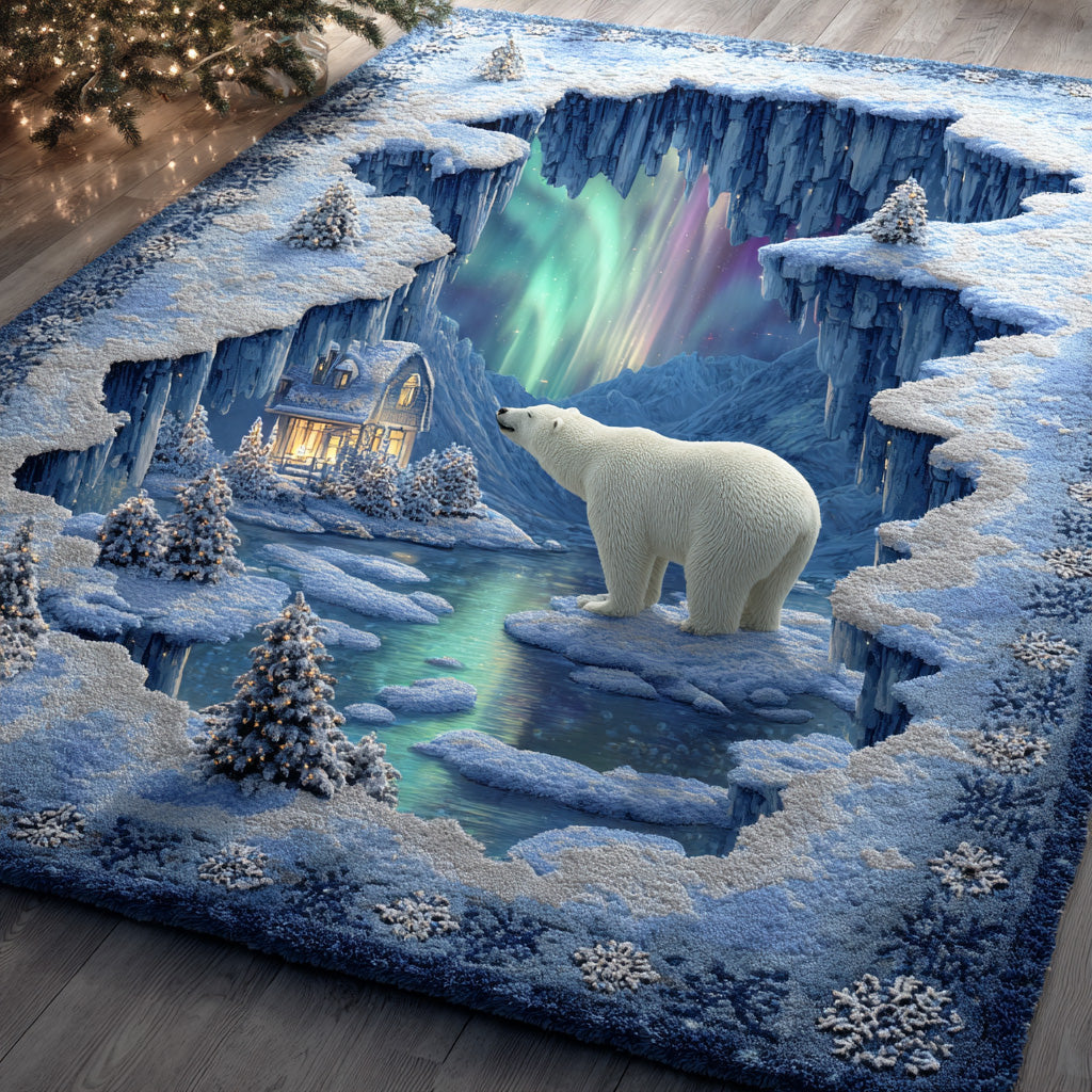 Frost Bear Area Rug VTQ-Myprintsy