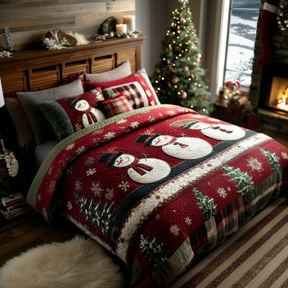 Frost Charm -Piece Quilted Bedding Set VTQ-Myprintsy