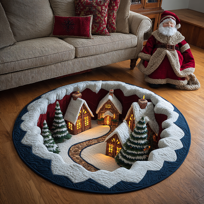 Frost Circle Quilted Round Mat VTQ-Myprintsy