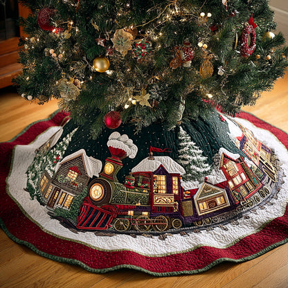 Frost Express Christmas Quilted Tree Skirt TD-Myprintsy