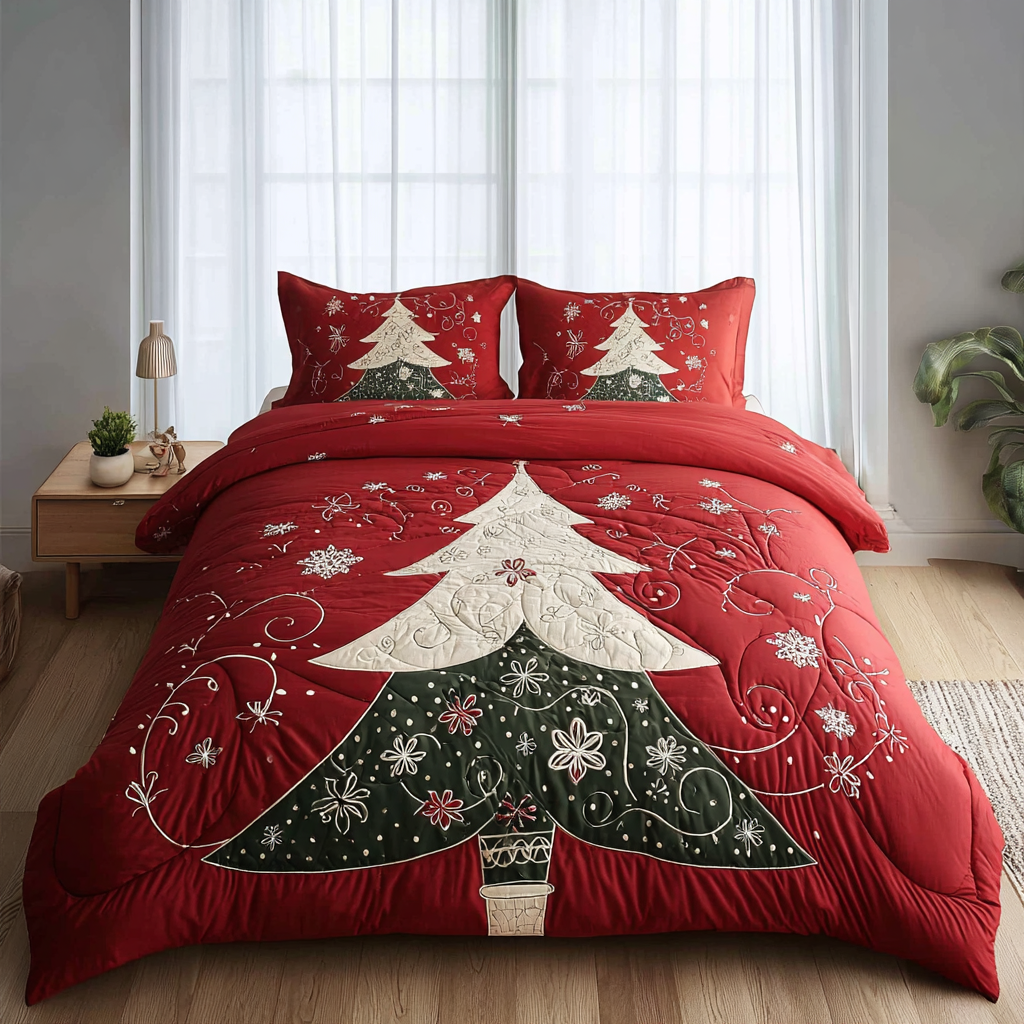 Frost Garden -Piece Quilted Bedding Set VTQ-Myprintsy