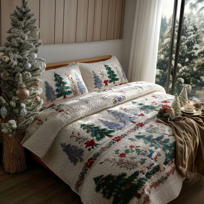 Frost Pine Valley -Piece Quilted Bedding Set VTQ-Myprintsy