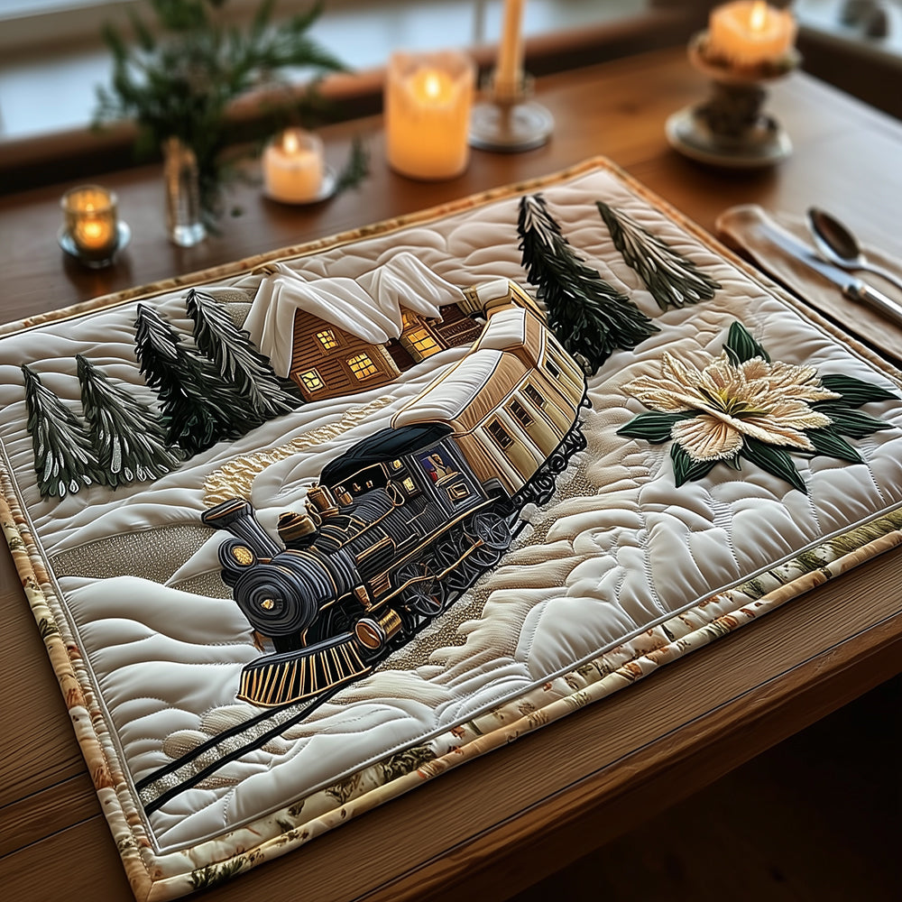 Frost Rail Whispers Quilted Place Mat VTQ-Myprintsy