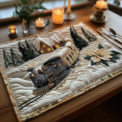 Frost Rail Whispers Quilted Place Mat VTQ-Myprintsy