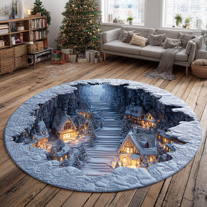Frost Valley Magic Round Carpet VTQ-Myprintsy