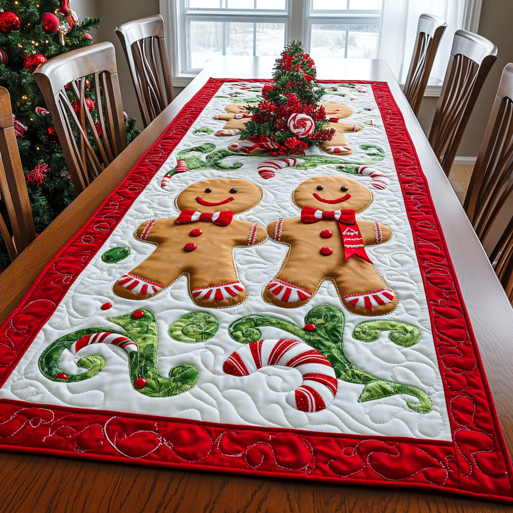 Frosted Cookie Magic Quilted Table Runner VTQ-Myprintsy