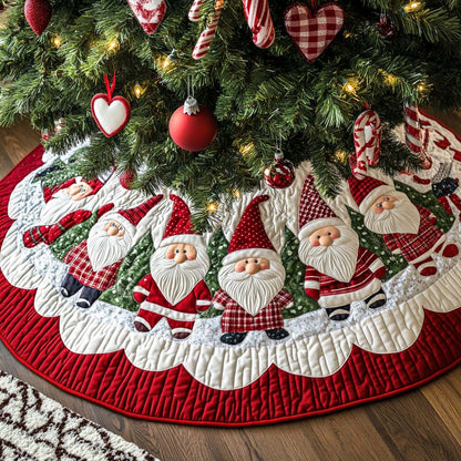 Frosted Dreams Christmas Quilted Tree Skirt-Myprintsy