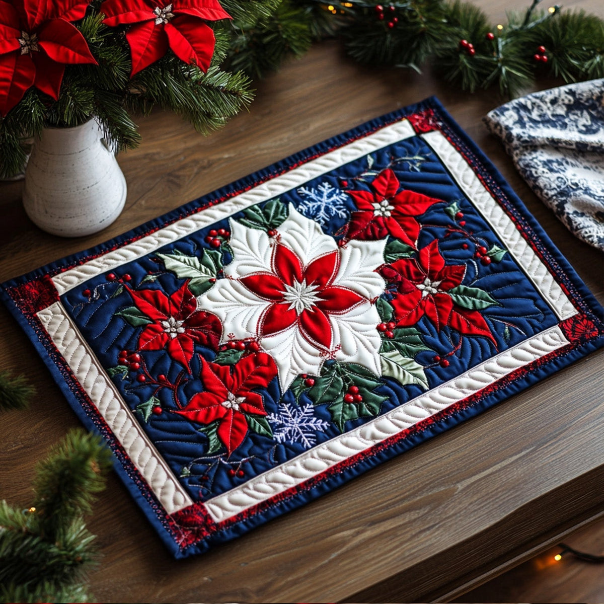 Frosted Elegance Quilted Placemat VTQ-Myprintsy