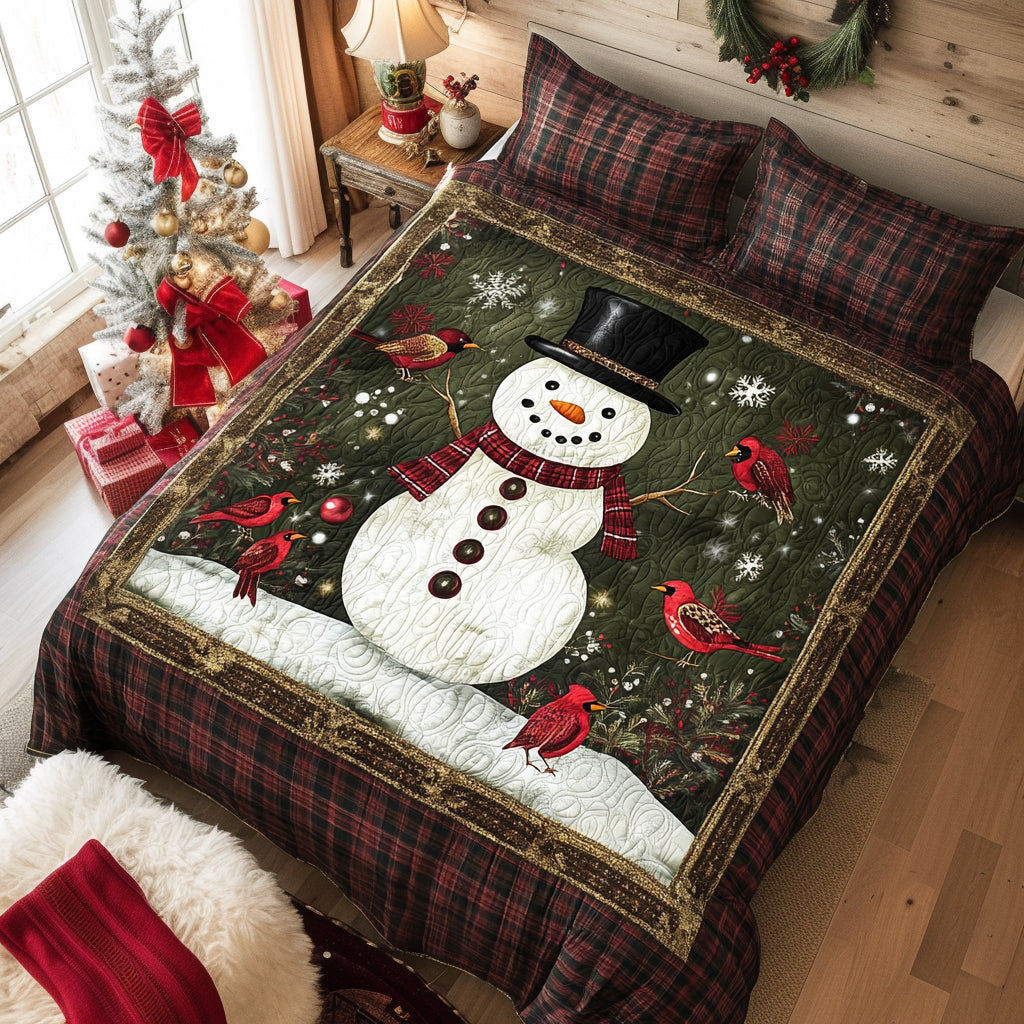 Frosted Joy -Piece Quilted Bedding Set VTQ-Myprintsy