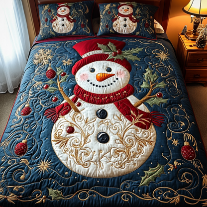 Frosted Joy -Piece Quilted Bedding Set VTQ-Myprintsy