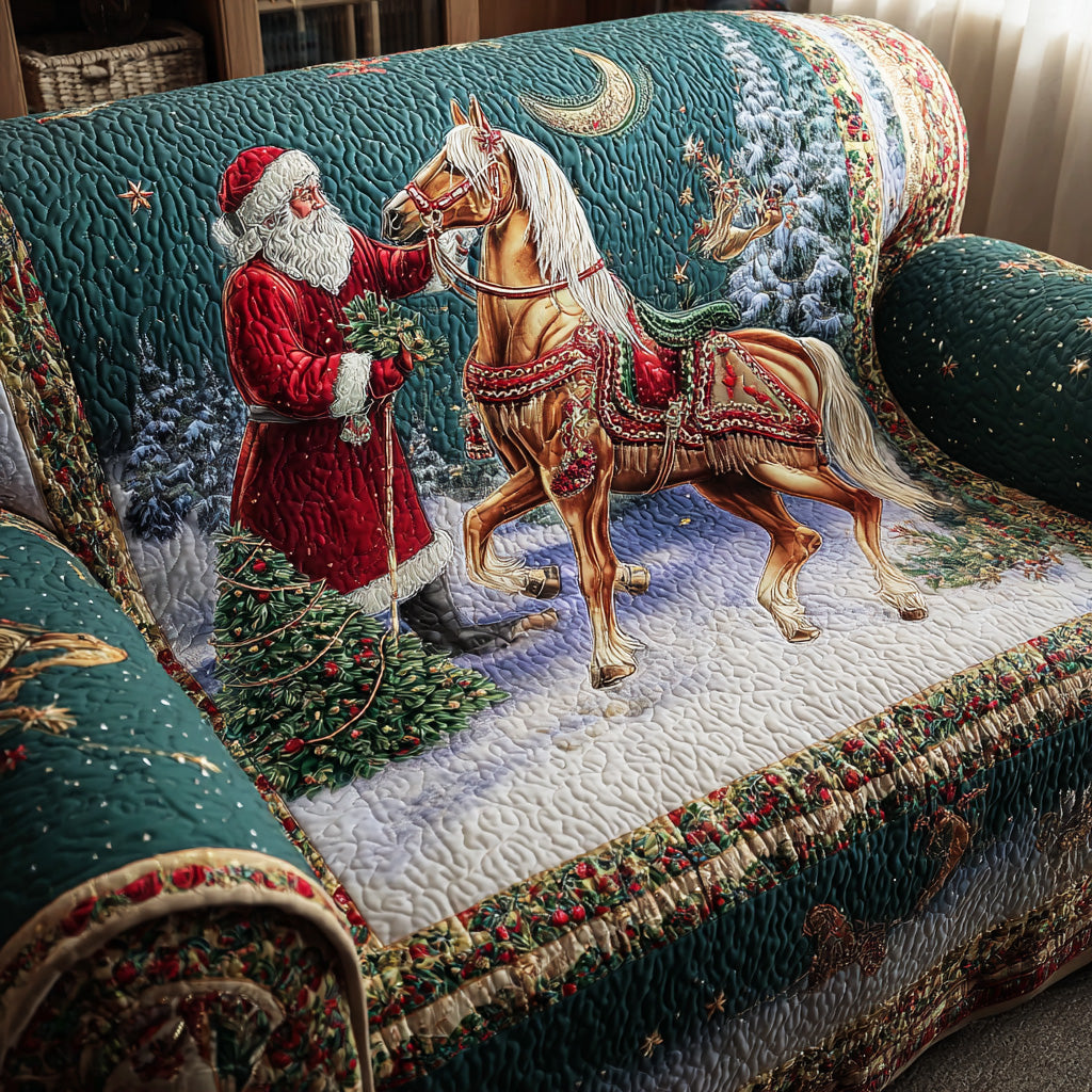 Frosted Mane Quilted Sofa Cover VTQ-Myprintsy