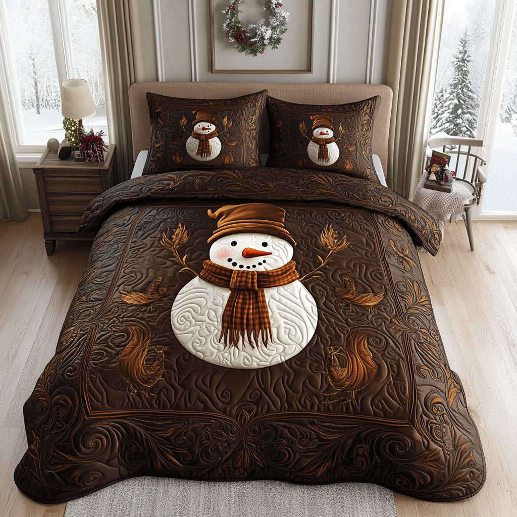 Frostlight Dreams -Piece Quilted Bedding Set VTQ-Myprintsy