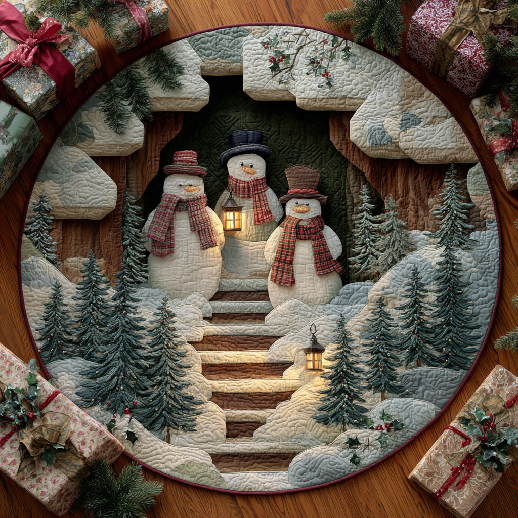 Frostlight Family Quilted Round Mat VTQ-Myprintsy