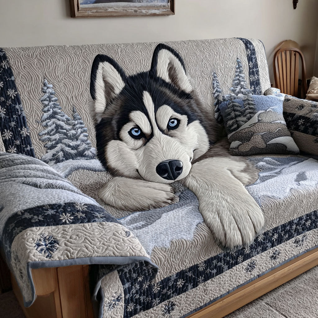 Frostwind Husky Quilted Sofa Cover VTQ-Myprintsy