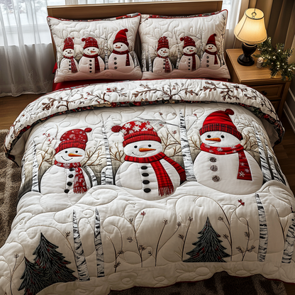 Frosty Bliss -Piece Quilted Bedding Set VTQ-Myprintsy