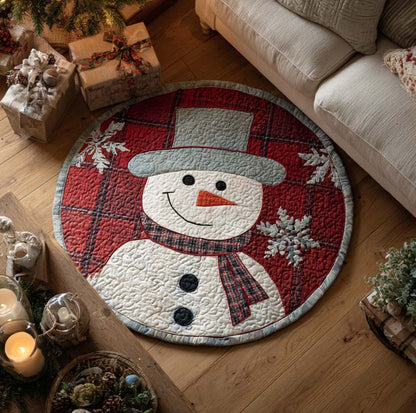 Frosty Cheer Quilted Round Mat VTQ-Myprintsy