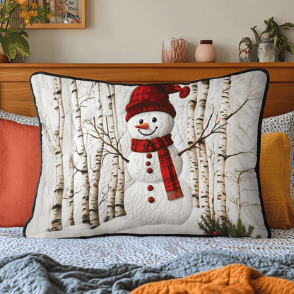 Frosty Fir Quilted Bedding Pillow Case VTQ-Myprintsy