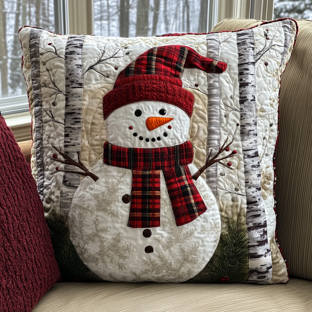 Frosty Fir Quilted Pillow Case VTQ-Myprintsy