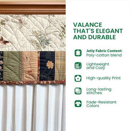 Frosty Frenchie Charm Quilted Valance VTQ-Myprintsy