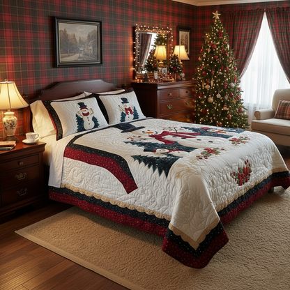 Frosty Friends -Piece Quilted Bedding Set VTQ-Myprintsy