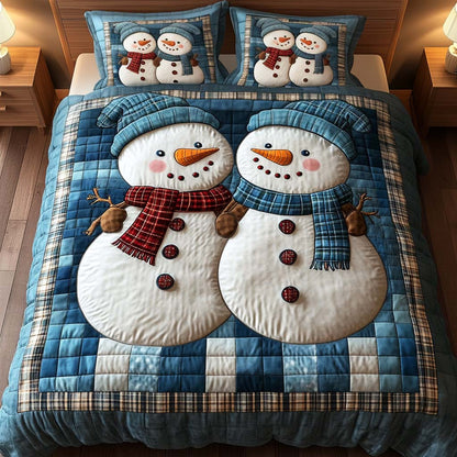 Frosty Friends -Piece Quilted Bedding Set VTQ-Myprintsy