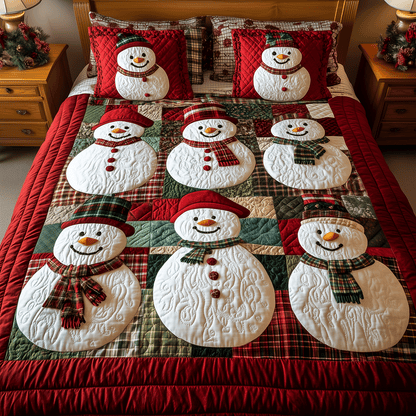 Frosty Friends -Piece Quilted Bedding Set VTQ-Myprintsy