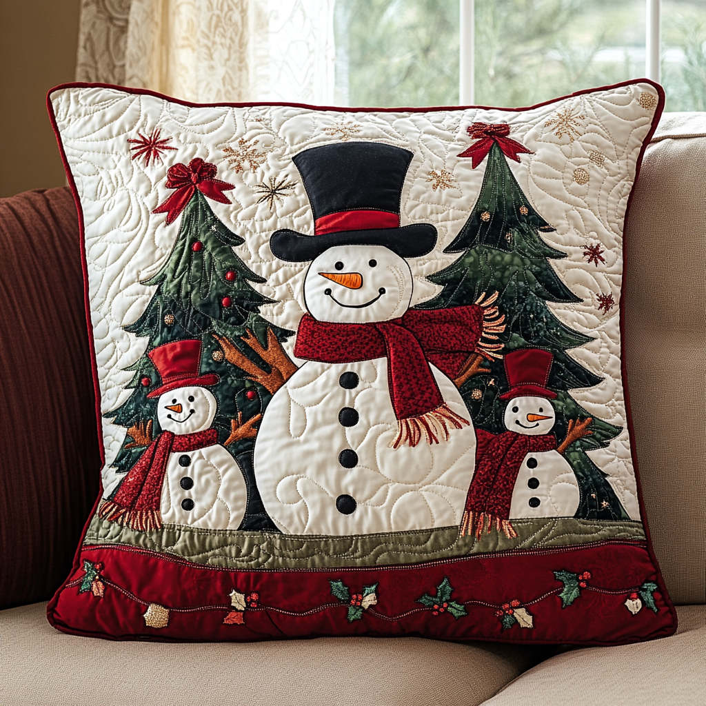 Frosty Friends Quilted Pillow Case VTQ-Myprintsy