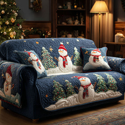 Frosty Friends Quilted Sofa Cover VTQ-Myprintsy