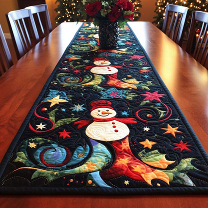 Frosty Glow Quilted Table Runner VTQ-Myprintsy