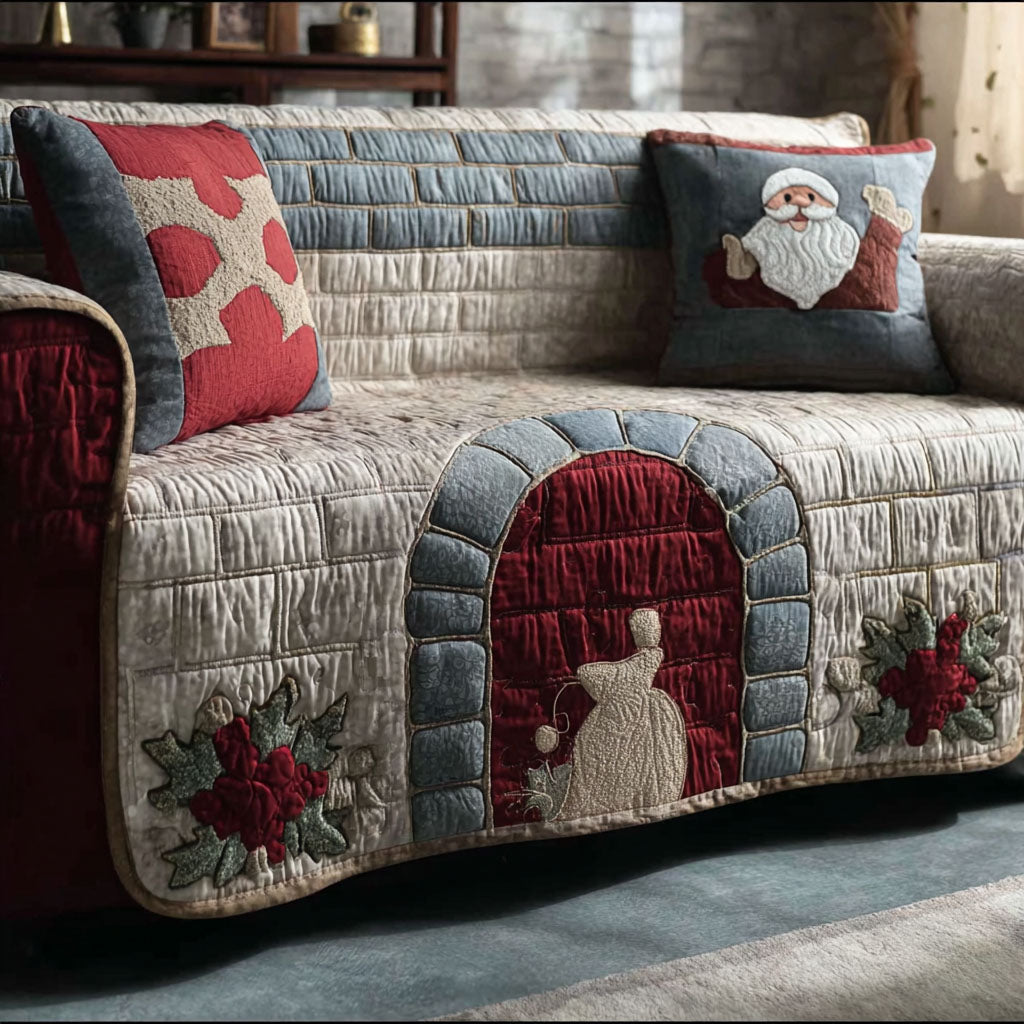 Frosty Hearth Quilted Sofa Cover VTQ-Myprintsy