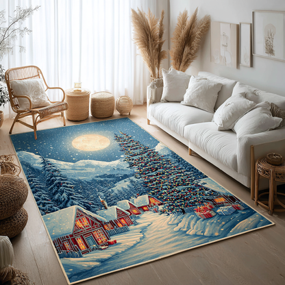 Frosty Night Area Rug VTQ-Myprintsy