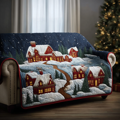 Frosty Path Quilted Sofa Cover VTQ-Myprintsy