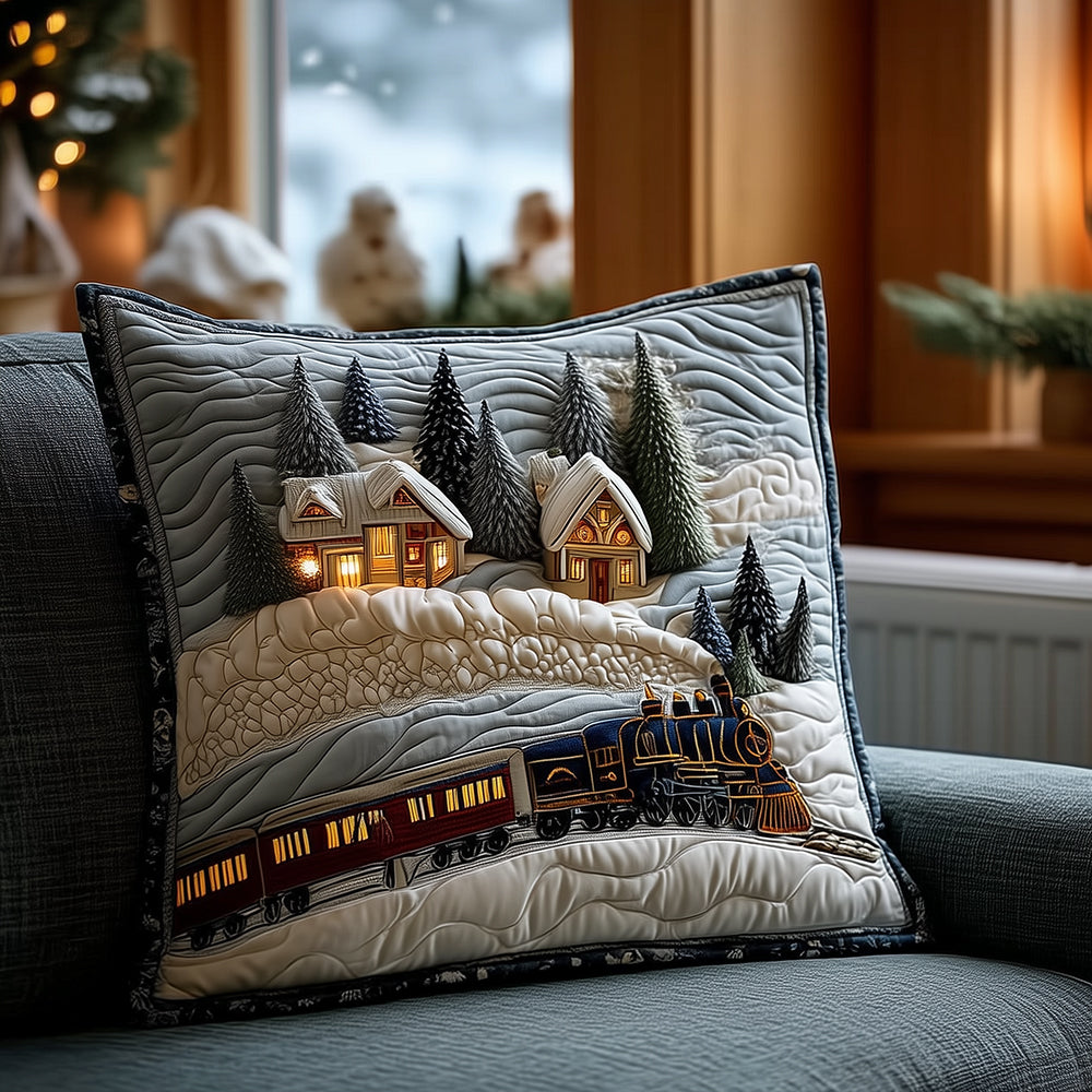 Frosty Rail Whispers Quilted Pillow Case VTQ-Myprintsy